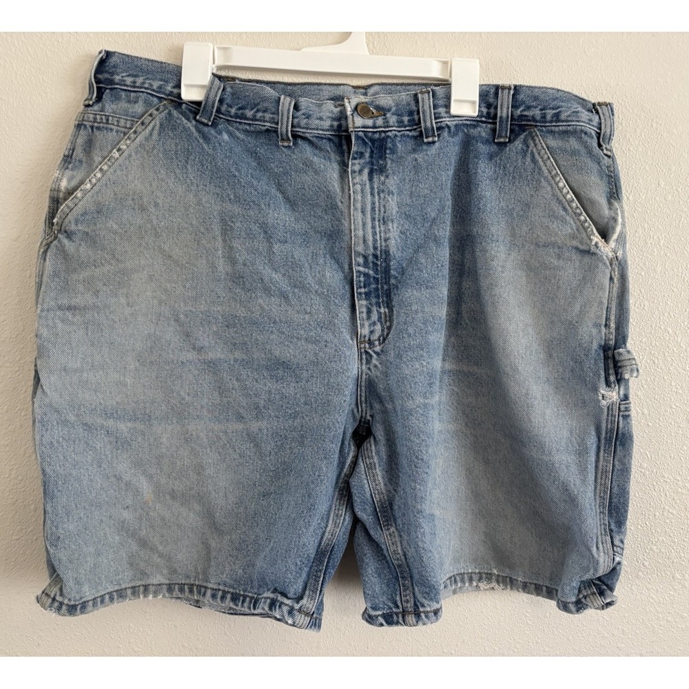 Vintage Carhartt B29 STW Men's 44 Denim Carpenter Shorts Jorts Workwear